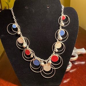Claire’s Red White & Blue necklace